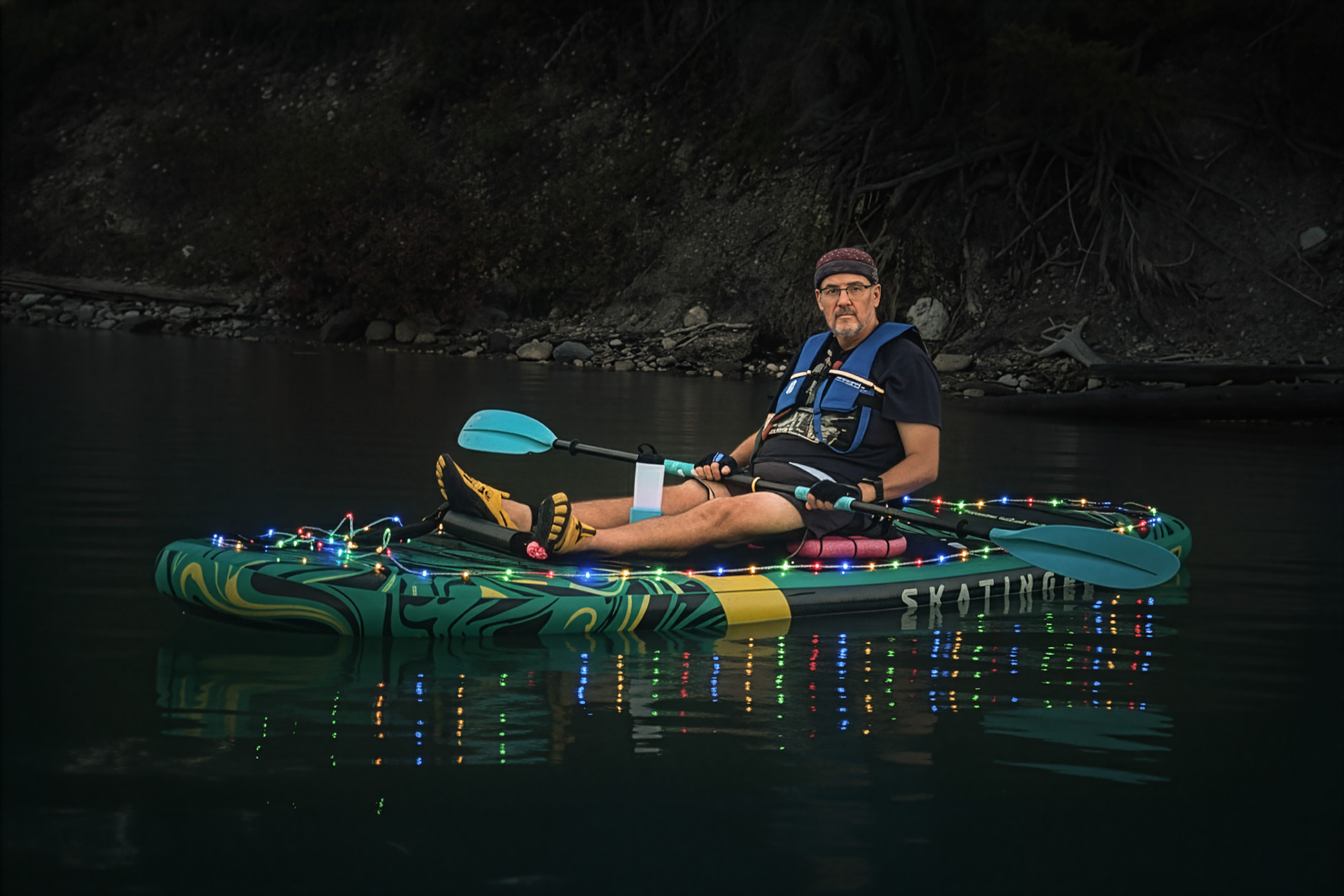 Sean on a paddleboard